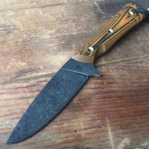 Smith & Sons Comanche Fluted G10 Orange/Black Fixed Blade Hunting Knife